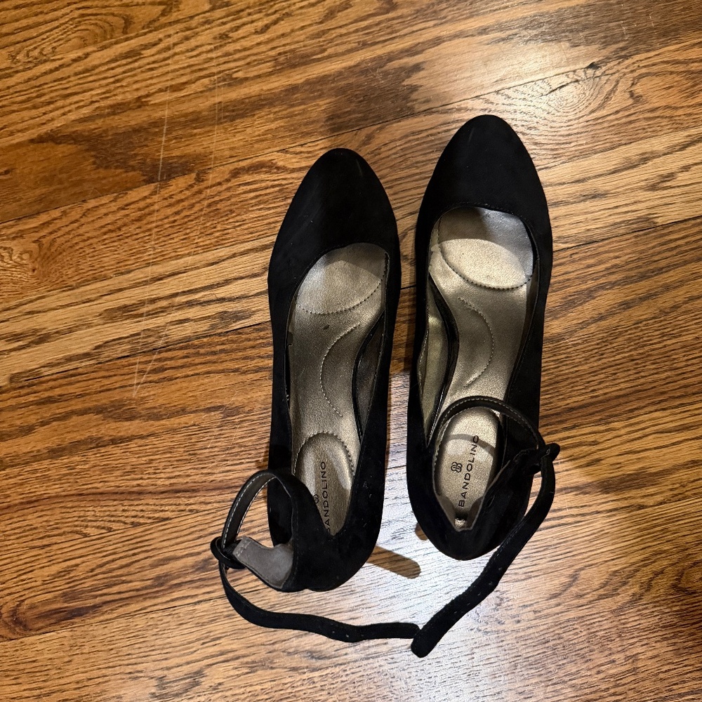 Size 9 Bandolino Black Block Heels